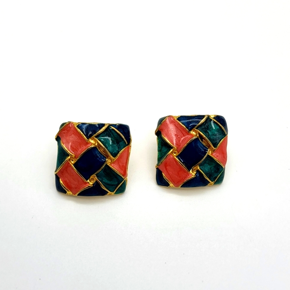 Vintage clip on earrings